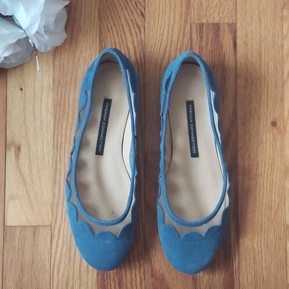 French Connection Shoes French Connection Bridgit Blue Suede